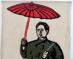 Mao Zedong Embroidered Textile Banner