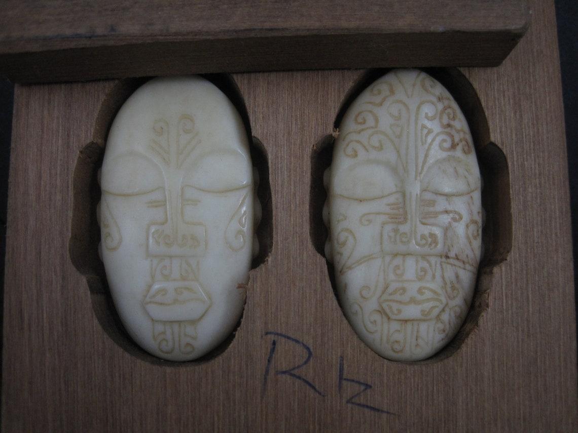 Maori Mother and Father of Creation Pendants Necklaces In Excellent Condition For Sale In Webster, SD