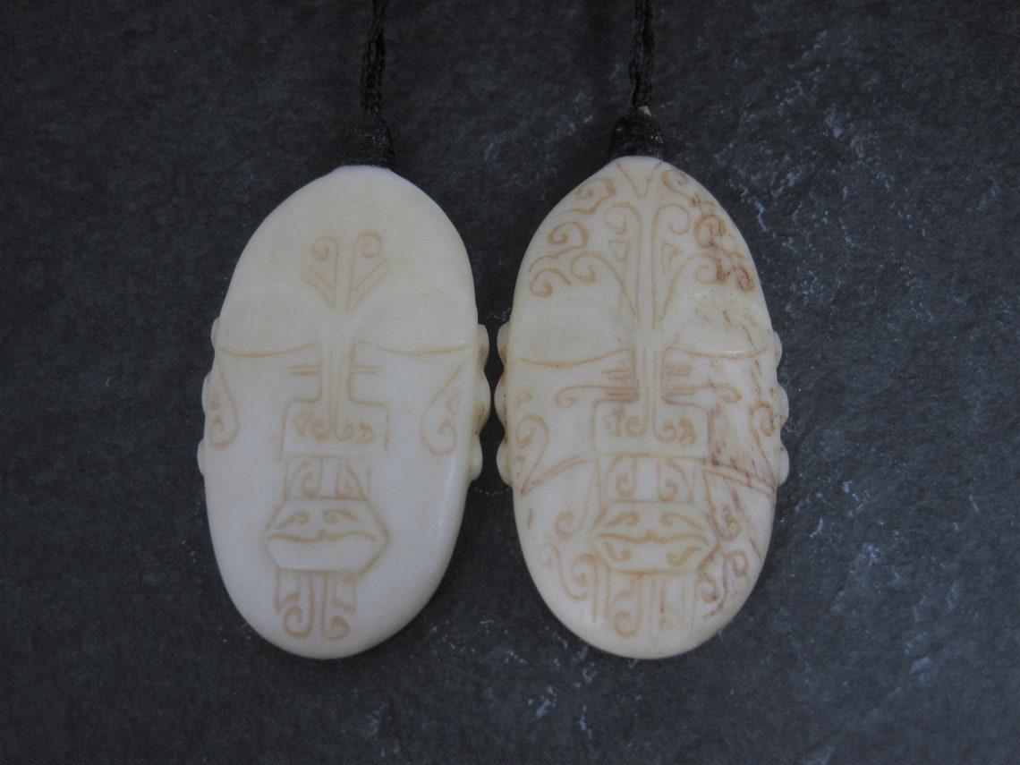 Women's or Men's Maori Mother and Father of Creation Pendants Necklaces For Sale