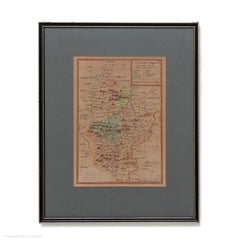 Map Bedfordshire No 3 General Framed