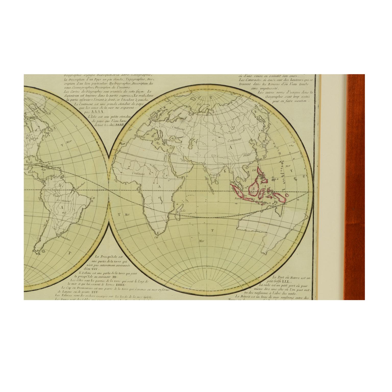 world map in 1850