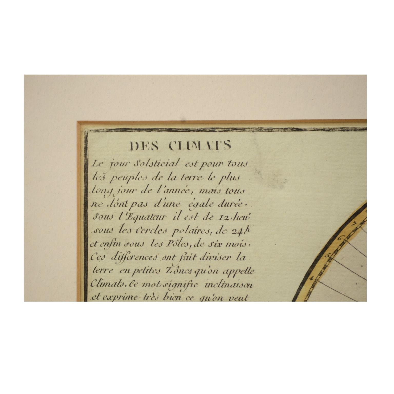 Alte französische Karte aus dem Jahr 1850 mit der Darstellung der gesamten Erdoberfläche in zwei Teilen im Angebot 3