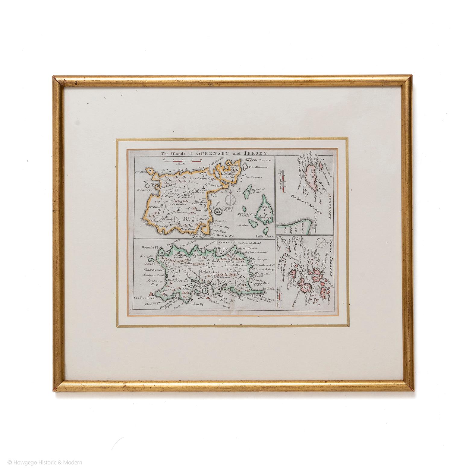 Rare carte des îles de Guernesey et Jersey, y compris Aurigny et les îles Scilly
vient d'être acheté plus d'informations à suivre

Dans sa monture crème et son cadre doré d'origine.