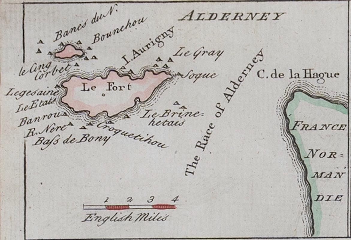 Carte Guernsey Scilly Islands Alderney Bon état - En vente à BUNGAY, SUFFOLK