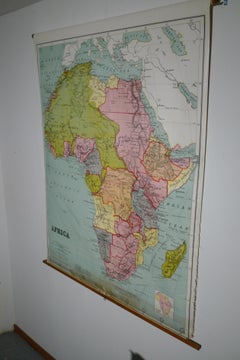 Carte d'Afrique, archivée.  Imprimé à Édimbourg, en Écosse, 1916. Livraison gratuite