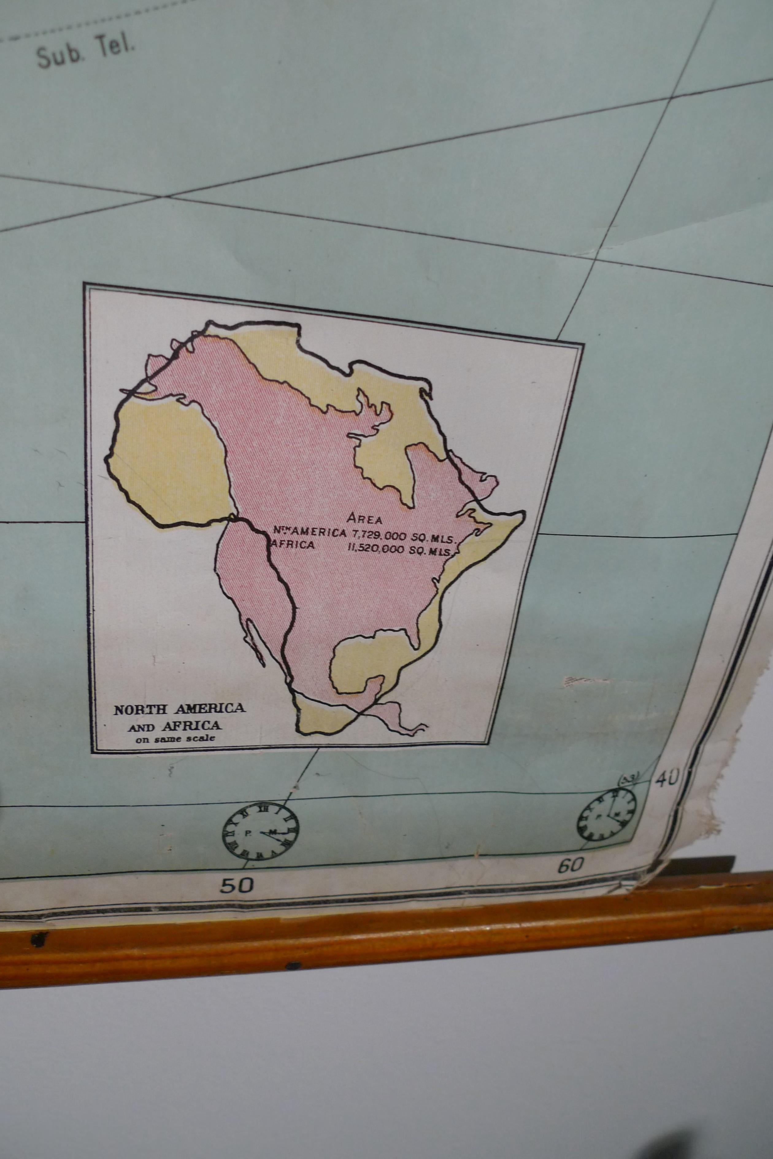 Edoardiano Mappa dell'Africa, archivio.  Stampato a Edimburgo, Scozia, 1916. Consegna gratuita in vendita
