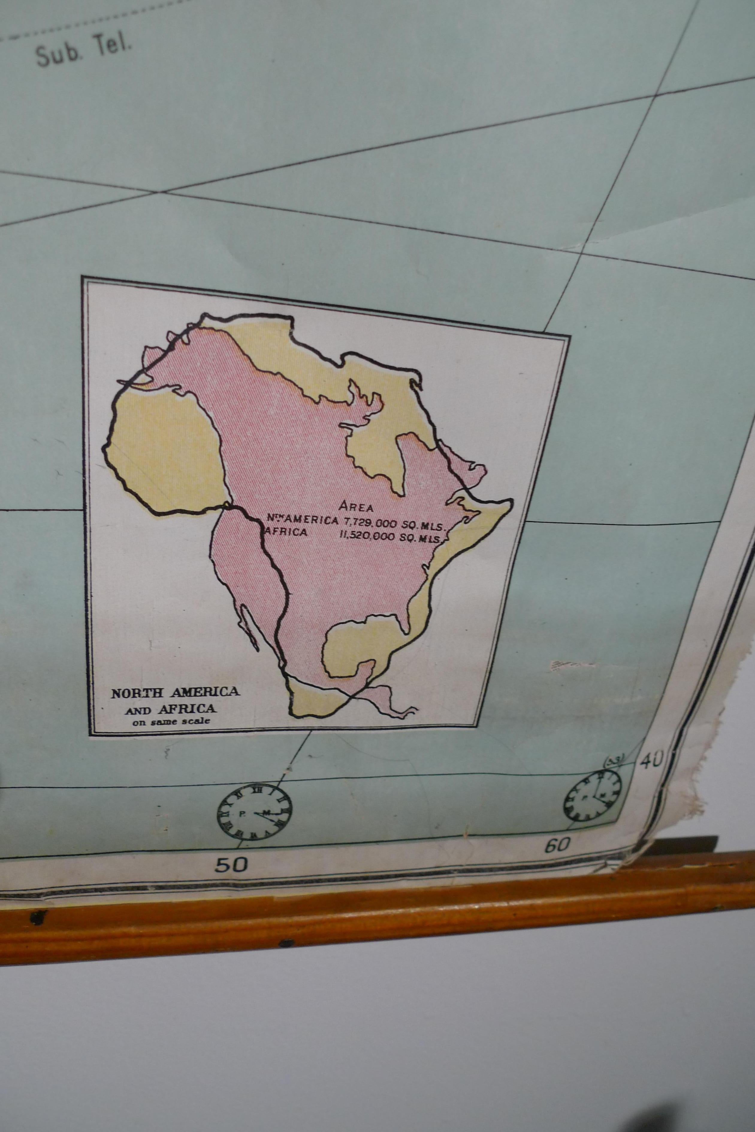 Mappa dell'Africa, archivio.  Stampato a Edimburgo, Scozia, 1916. Consegna gratuita in vendita 1