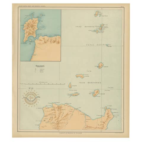 Map of Batanes and Babuyan Islands – Observatorio de Manila, 1899