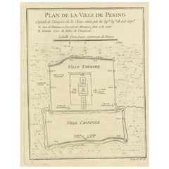 Map of Beijing (Peking) with Tartar and Chinese Divisions and Jesuit Missions