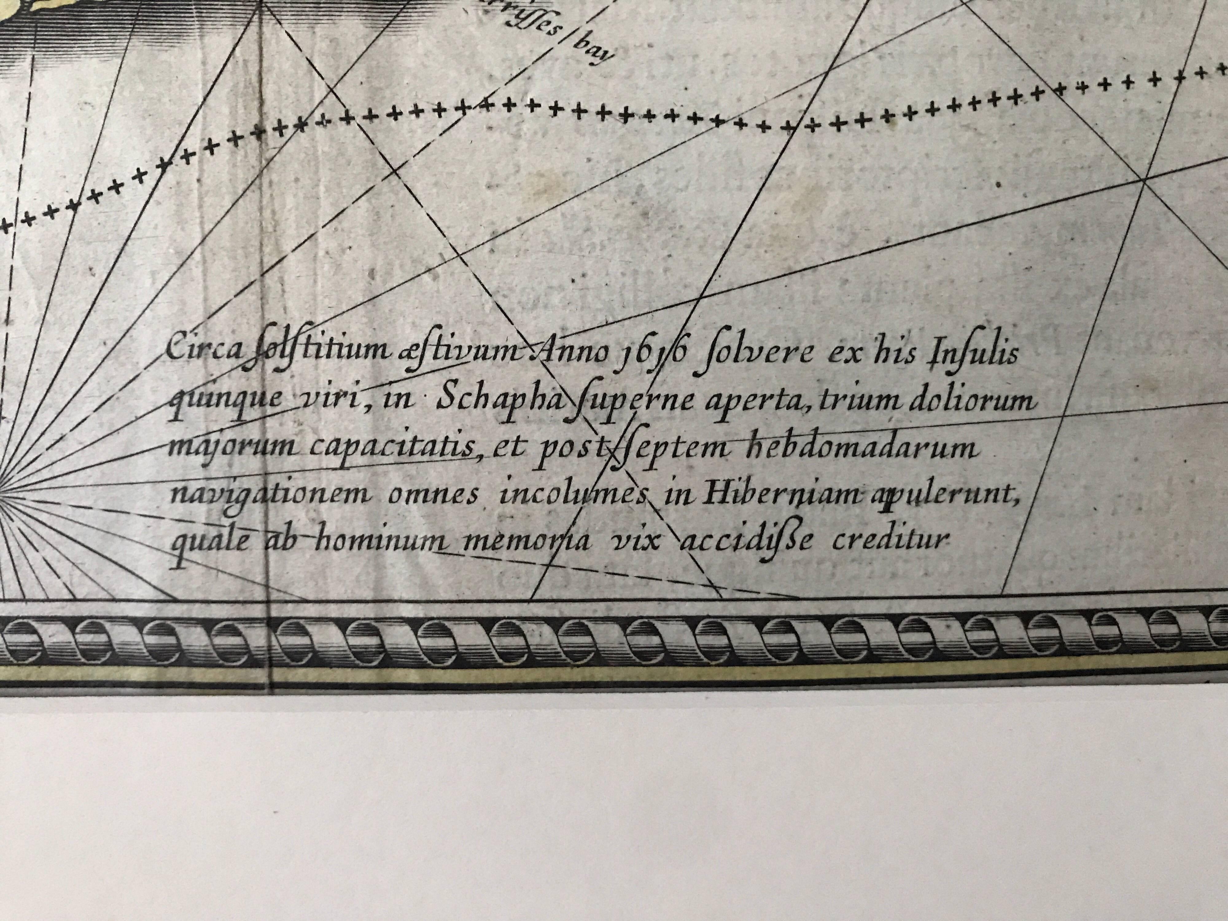 Map of Bermuda. Guiljelm Blaeuw, Mappa Aestivarum Insularum, Amsterdam 1640 In Good Condition For Sale In Drottningholm, SE