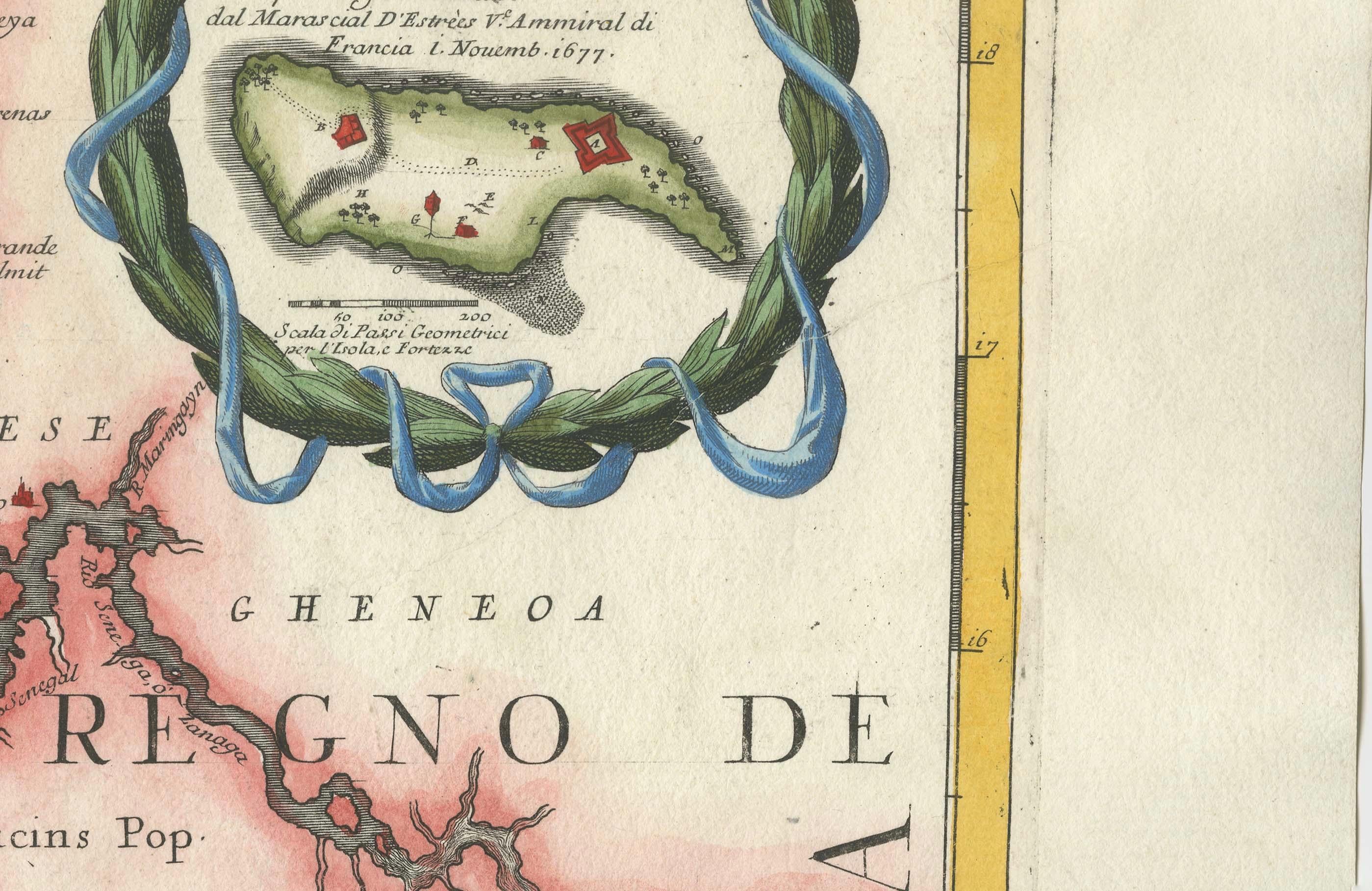 Map of Cape Verde and the Mouth of the River Niger by Coronelli, 1691

This finely engraved map, titled 