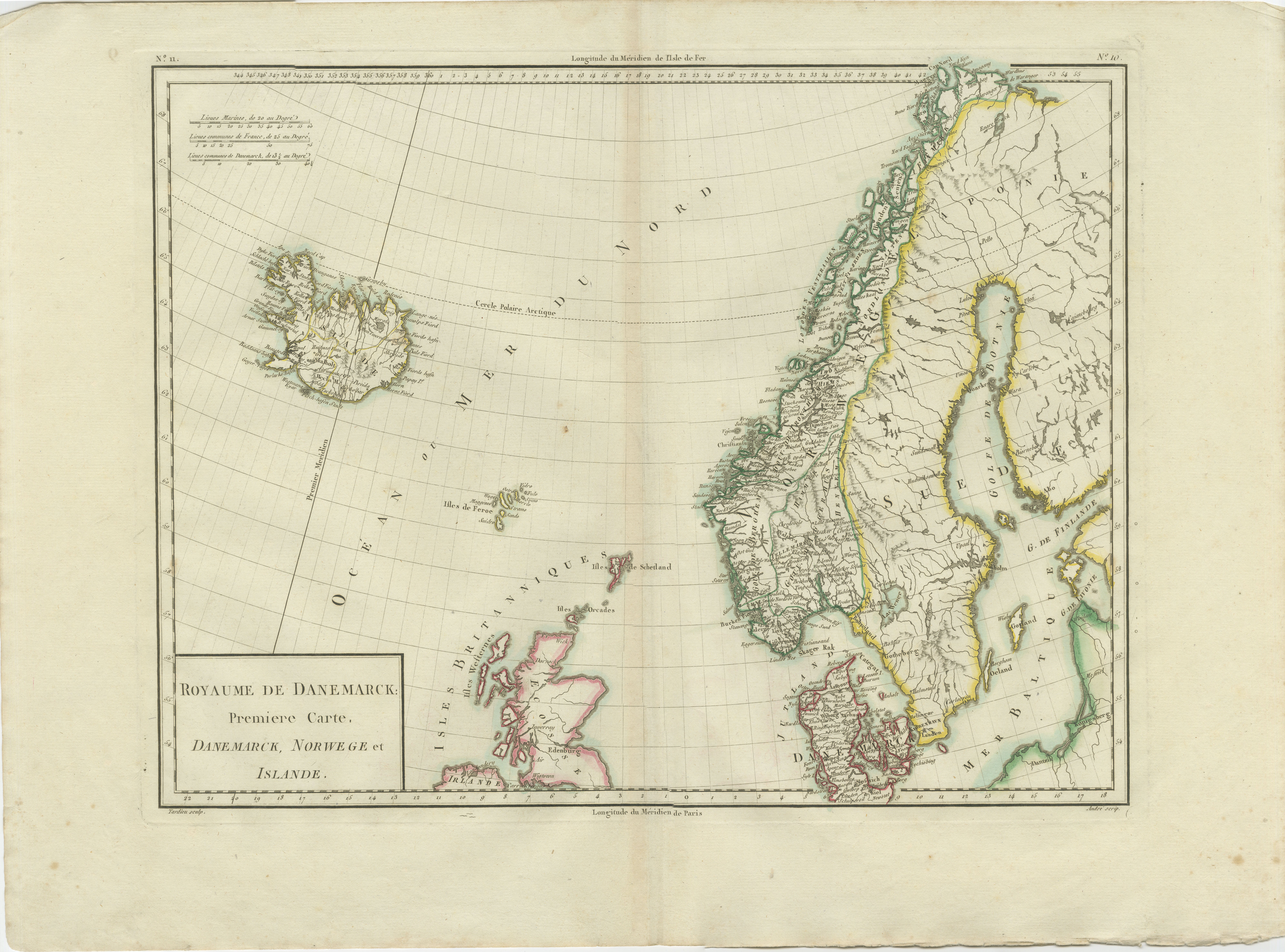 Antike Karte Beschreibung

Titel: Royaume de Danemarck: Première Carte. Danemarck, Norwege und Islande

Details zur Veröffentlichung:

- **Atlas-Titel:** Nouvel Atlas Universel de Géographie Ancienne et Moderne
- **Zweck:** Für die Nouvelle Edition