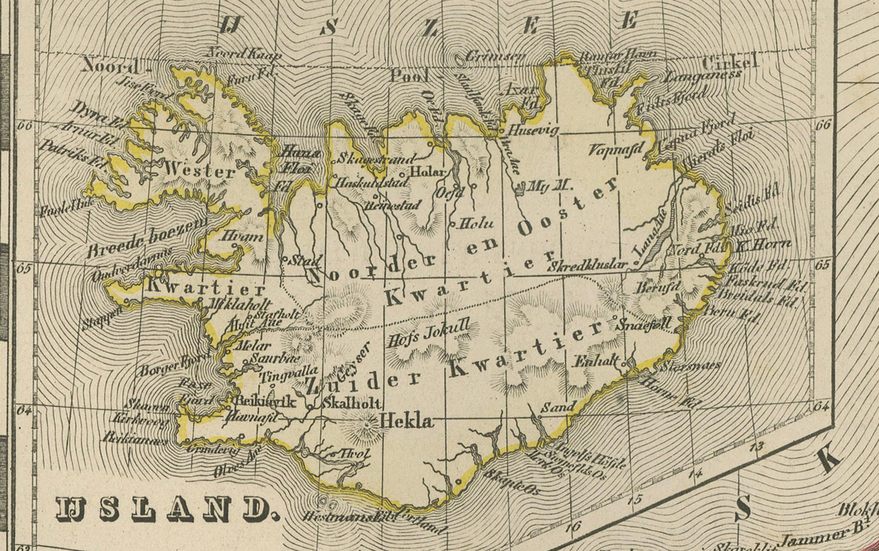 Titre : Carte du Danemark, du Schleswig, du Holstein et du Lauenburg - Leiden 1876

Description :
Cette carte néerlandaise du XIXe siècle, intitulée 