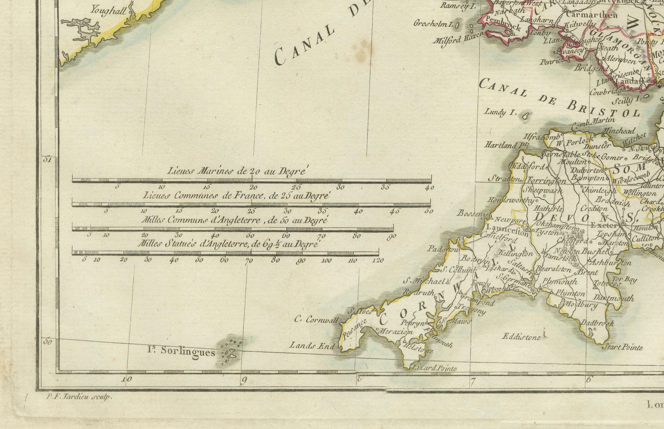 la carte de l'angleterre