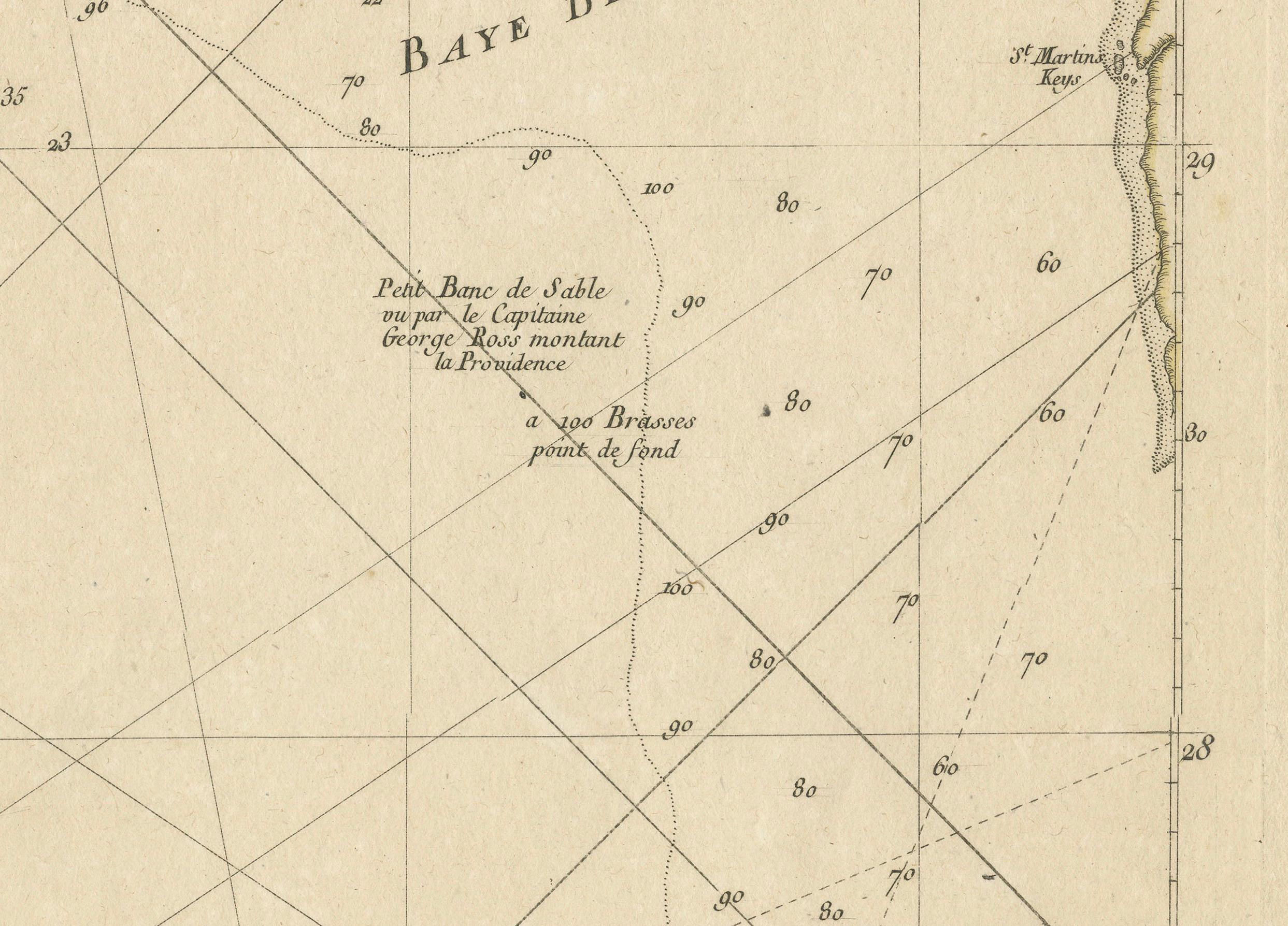 Map of Florida, Louisiana and the Bahamas – Set of Rare French Sea Charts, 1777 For Sale 6