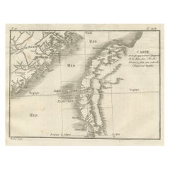 Carte de Formose et des Pescadores - Gravure jésuite française de Portier, c.1790