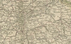 Map of France with Corsica and Paris Inset – Nieuwe Hand-Atlas, 1876