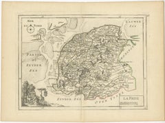 Map of Friesland (La Frise), from a French Atlas - circa 1756