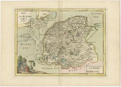 Map of Friesland (La Frise), from "Atlas Nouveau Portatif" (1756)