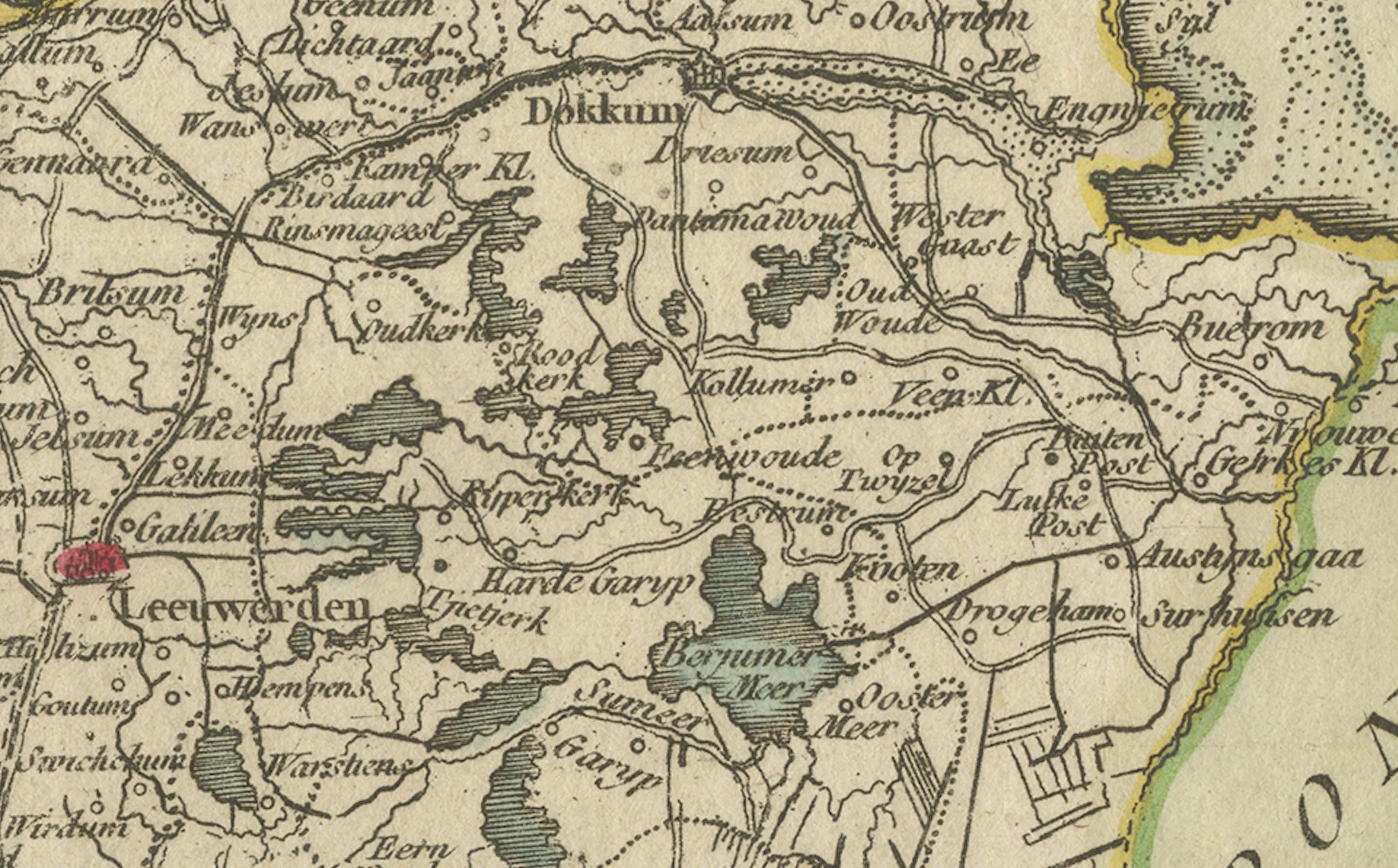 Mappa della Frisia (La Frise), da 