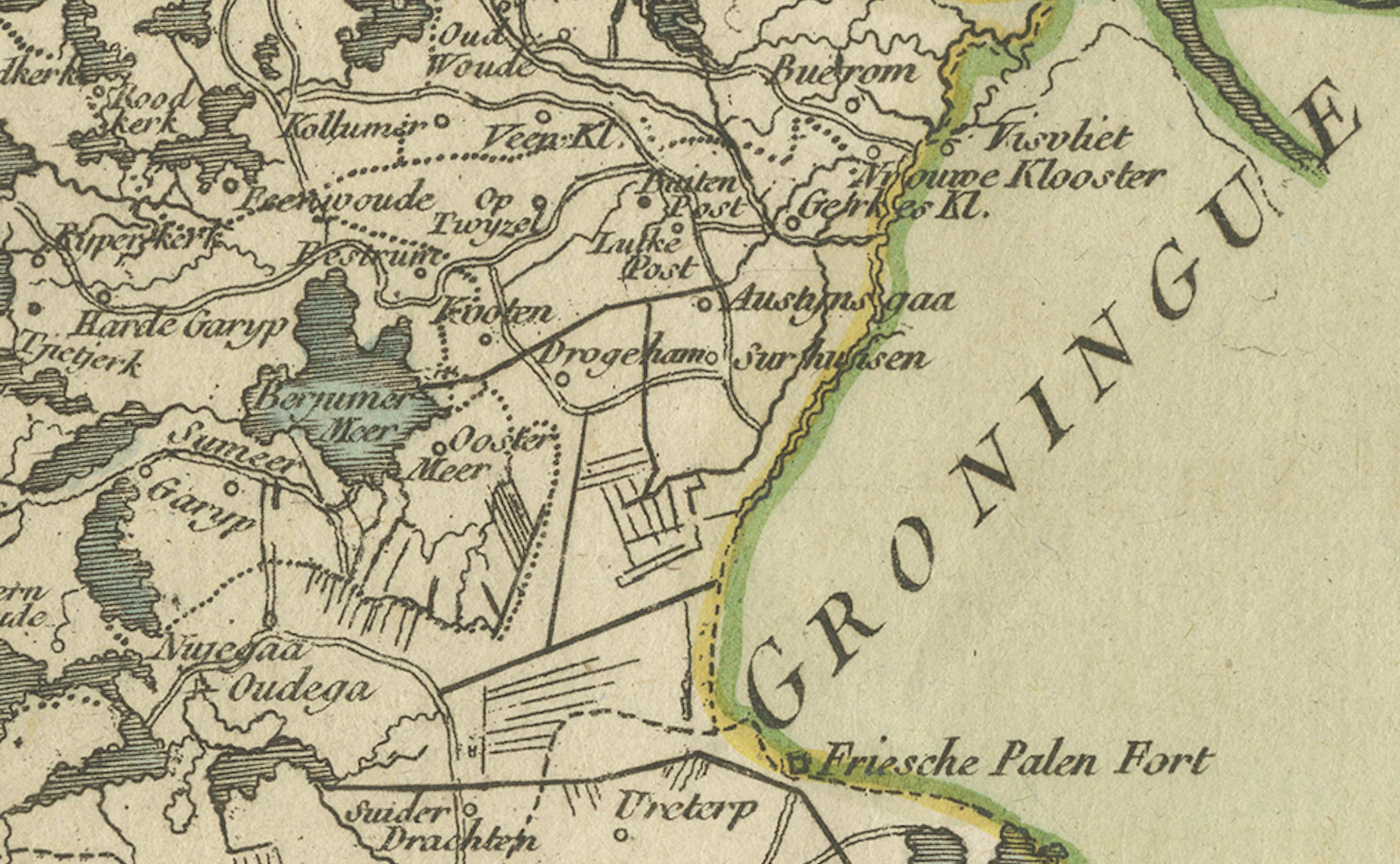 Mappa della Frisia (La Frise), da 