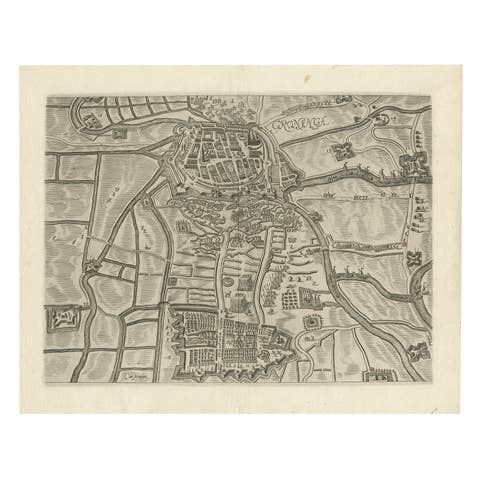 Map of Groningen from The Genealogy of the Illustrious Counts of Nassau (1615)