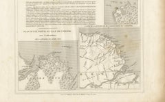 Map of Guyane (French Guiana) with Cayenne, circa 1826