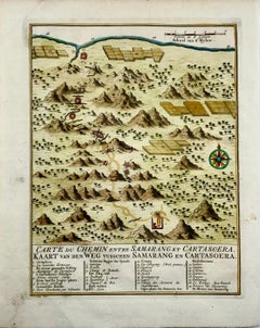 Map of Indonesia, Semarang, Kartasoera, Soerabaya by Schley
