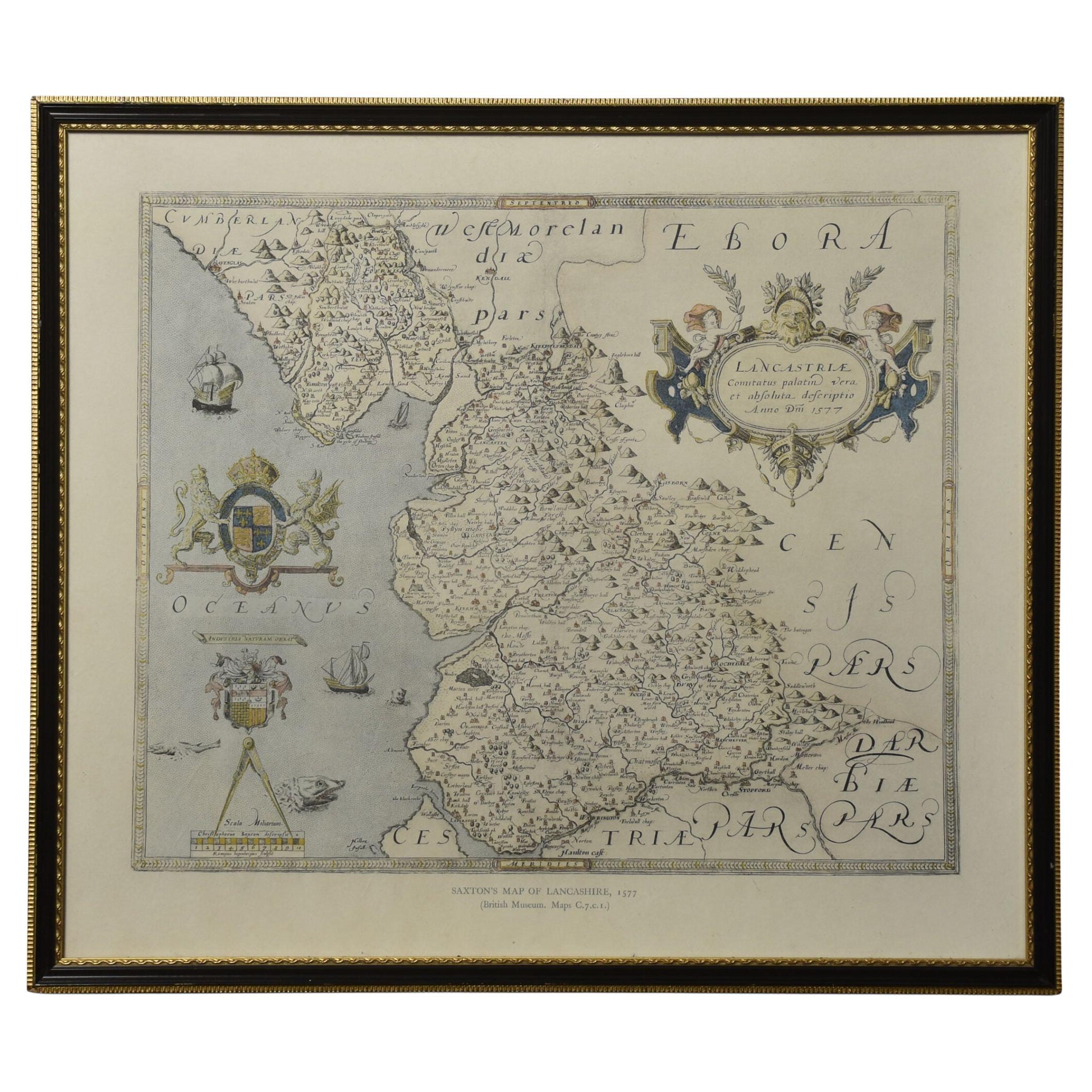 Carte du Lancashire