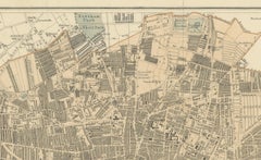 Map of Liverpool and Birkenhead by Bartholomew, circa 1880, with Key Buildings