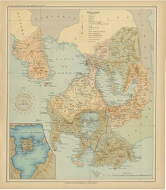 Map of Manila Bay and Southern Luzon – Observatorio de Manila, 1899