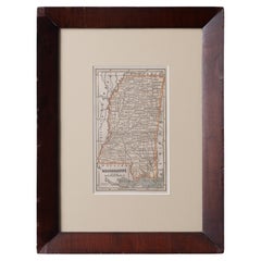 Mappa del Mississippi da Fanning's Illustrated Gazetteer, 1853