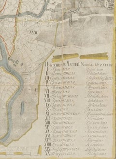 Map of Moscow Engraved map of Moscow from 1805 Frères Courtener