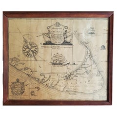 Karte von Nantucket von Austin Strong '1881-1952', um 1925