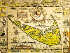 Map of Nantucket by Tony Sarg, 1926
