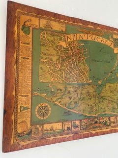 Map of Nantucket, Ruth Haviland Sutton, Published by Miller, 1964