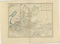 Map of Northern European Russia: Early 19th Century - 1802 Tardieu Atlas