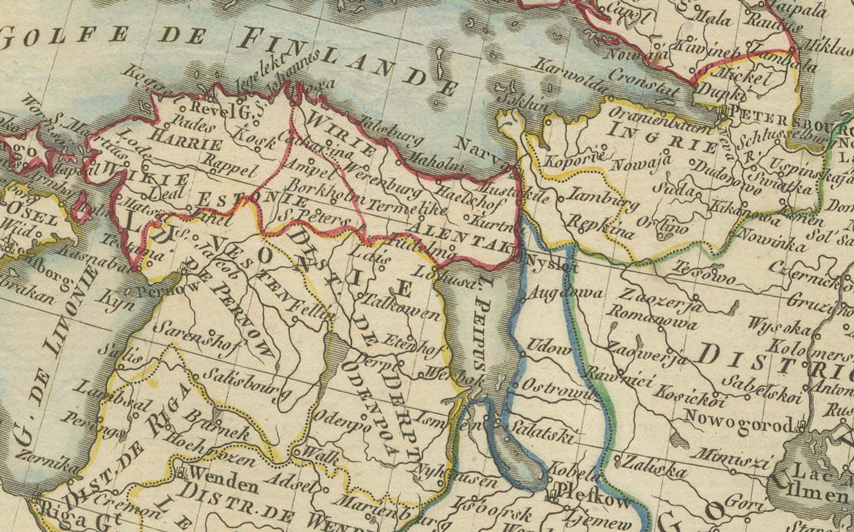 Engraved Map of Northern European Russia: Early 19th Century - 1802 Tardieu Atlas For Sale