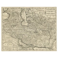 Karte von Persien, dem Kaspischen Meer und Indien - Isaak Tirion, ca. 1730