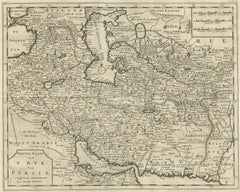 Carte de la Perse, de la Caspienne et de l'Inde - Isaak Tirion, c.1730