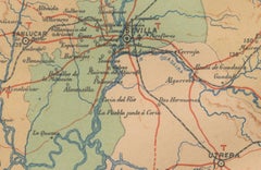 Map of Sevilla Province, 1901: A Depiction of The Spanish Cultural Heartland