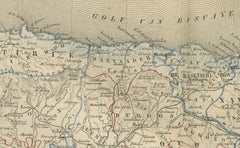 Map of Spain and Portugal – Nieuwe Hand-Atlas by Frijlink & van Otterloo, 1876