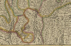Map of Switzerland by Justus Danckerts, Hand-Colored Engraving ca. 1690