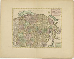 Map of Tartary by Isaak Tirion: Detailed Cartography of Northern Asia, ca.1740