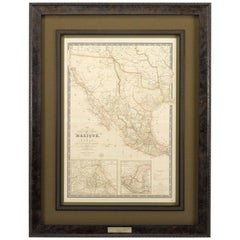 Republic of Texas and Mexico, Antique French Map, circa 1840