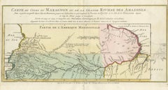Map of the Amazon River's Course and Surrounding Regions (1743-1744)
