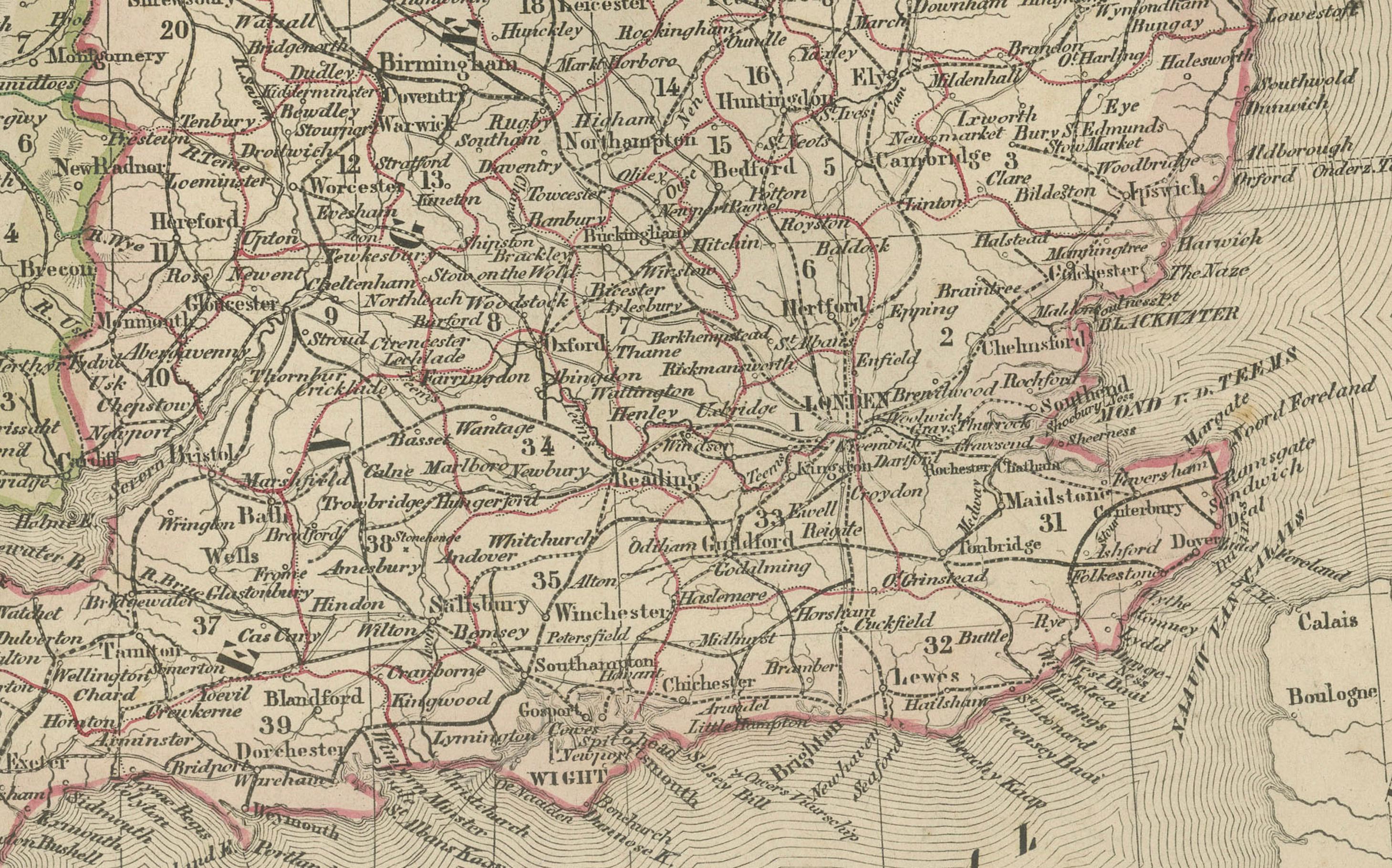 Néerlandais Carte des îles britanniques avec des inserts de Londres et de Dublin, Leyde 1876 en vente