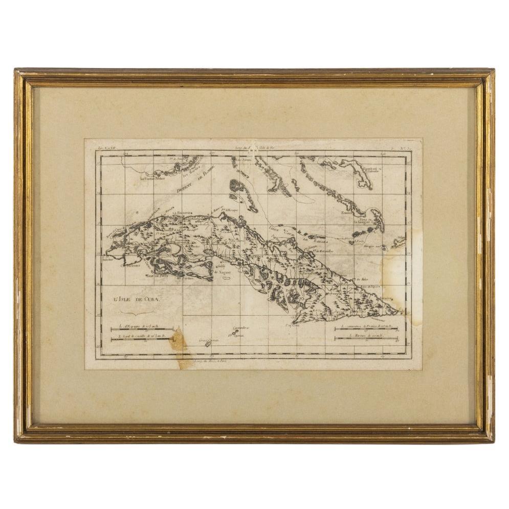 Map Of The Island Of Cuba - Guillaume Thomas Raynal (1711-1796) im Angebot