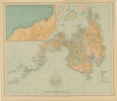 Map of the Island of Mindanao and the Sulu Archipelago – 1899