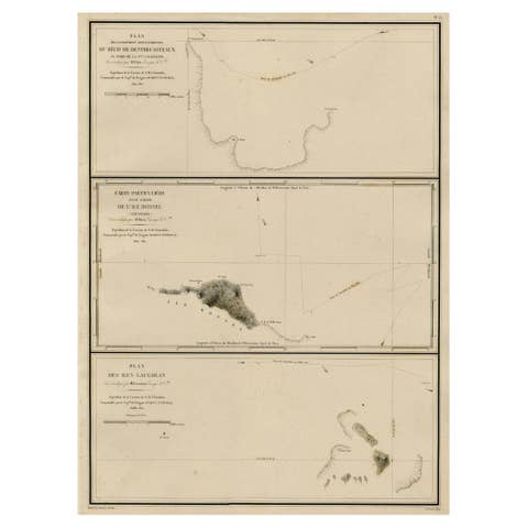 Map of the Laughlan Islands, Rossel Island & Reef North of New Caledonia, 1833